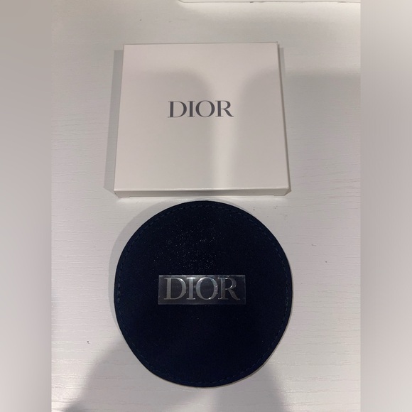 New Dior Navy Blue fabric mirror and case - Picture 5 of 10